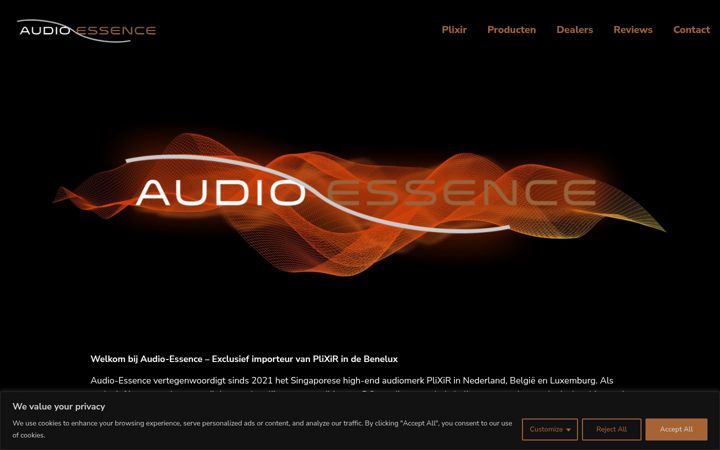 Zrzut ekranu audio-essence.nl