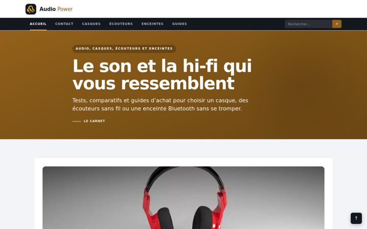 Screenshot of audio-power.fr