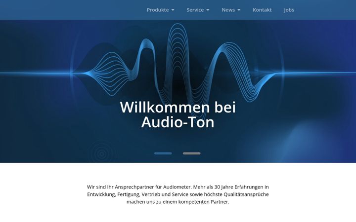 Capture d'écran de audio-ton.de