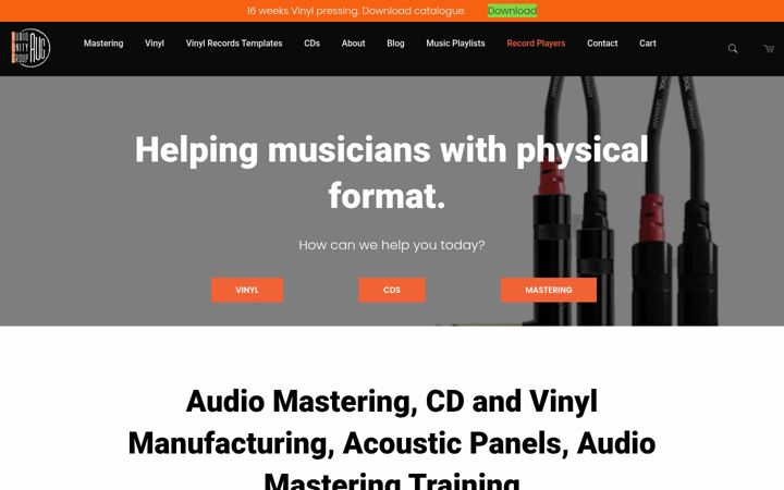 Screenshot of audio-unity-group.com
