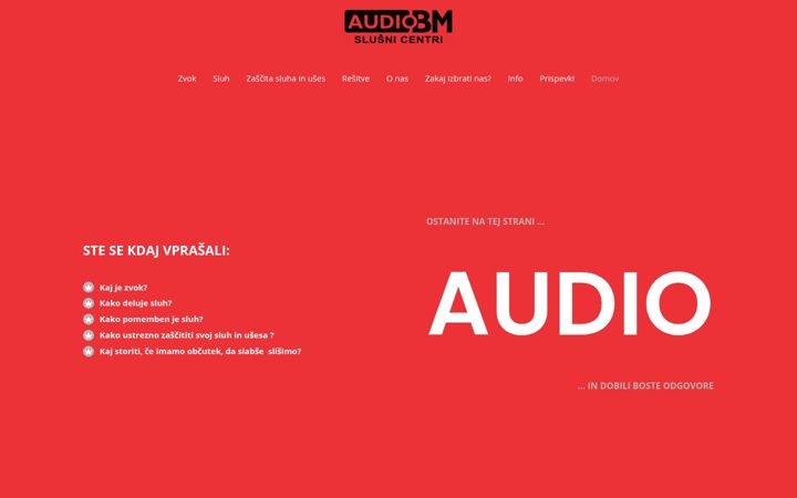 Screenshot of audio.si