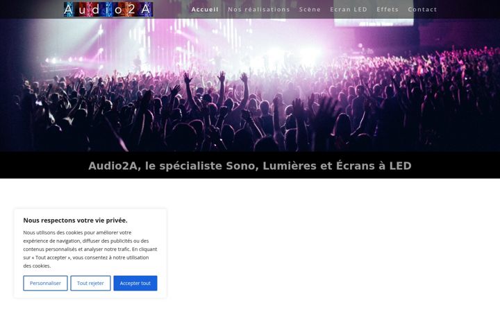Capture d'écran de audio2a.fr