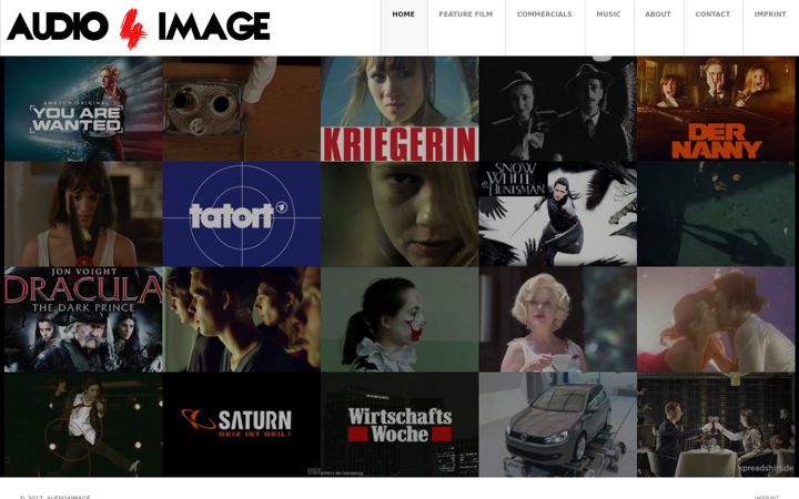 Screenshot of audio4image.de