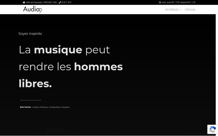 Screenshot of audio9.fr