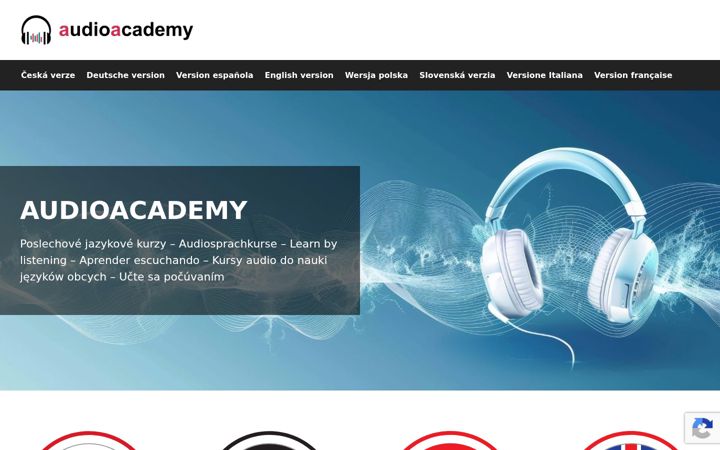 Ekrano kopija audioacademyeu.eu