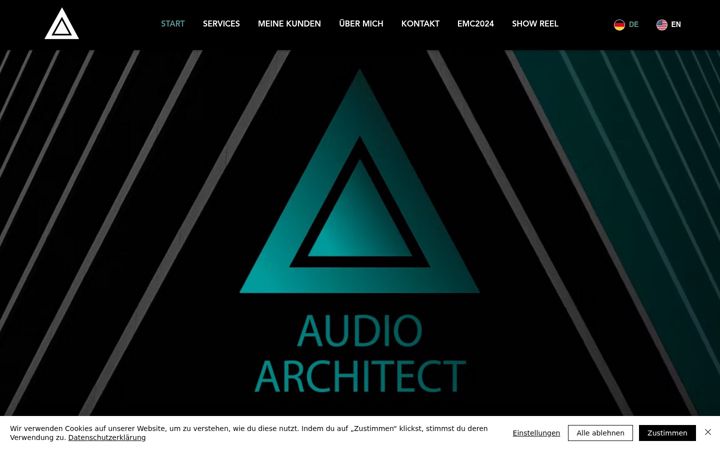 Screenshot of audioarchitect.de