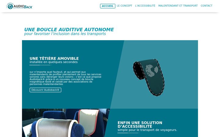 Screenshot of audioback.fr