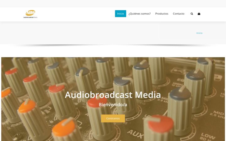 Screenshot of audiobroadcastmedia.com