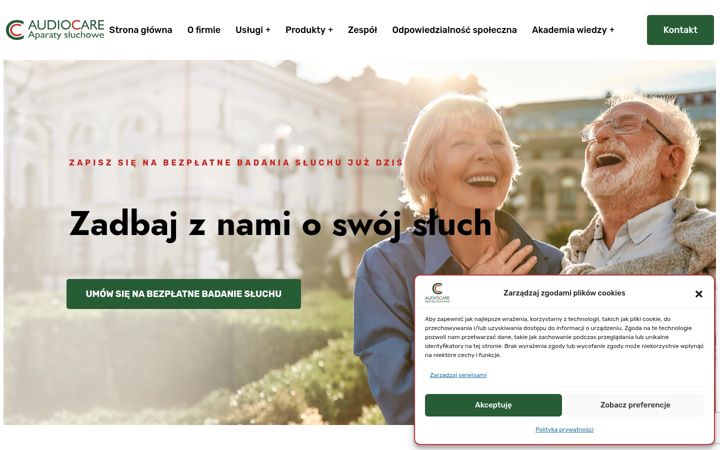 Screenshot of audiocare.pl