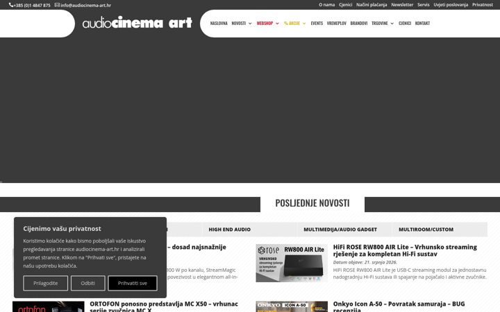 Screenshot di audiocinema-art.hr
