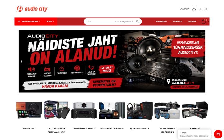 Screenshot of audiocity.ee