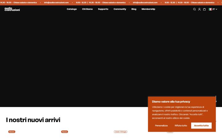 Screenshot of audiocostruzioni.com
