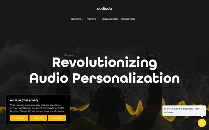 Screenshot stránky audiodo.com