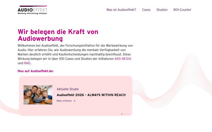 Screenshot of audioeffekt.de