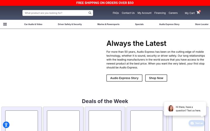 Screenshot of audioexpress.com