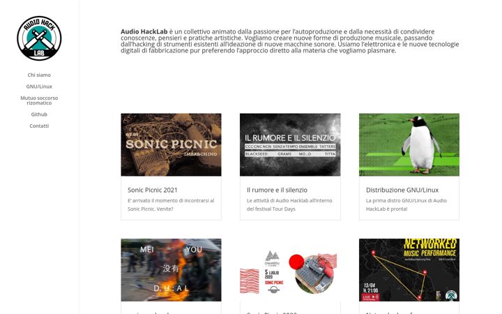 Screenshot of audiohacklab.org