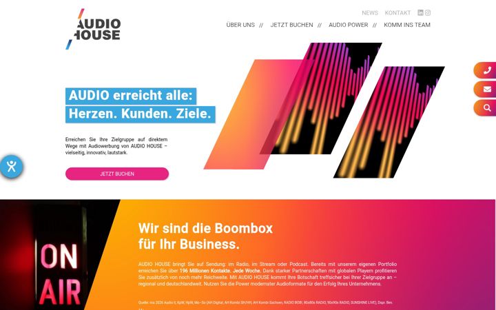 Screenshot of audiohouse.de
