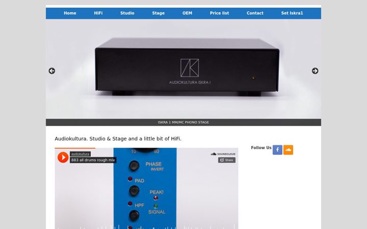 Screenshot von audiokultura.com