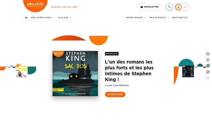 Screenshot of audiolib.fr