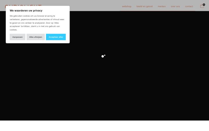 Screenshot von audiolight.be