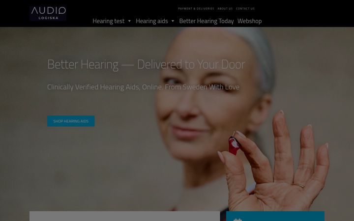Screenshot of audiologiska.net