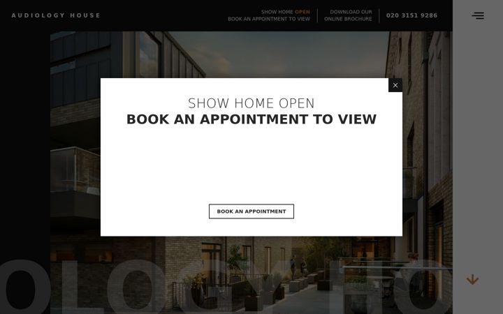 Screenshot of audiology.house
