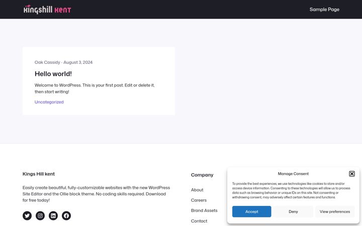 Screenshot of audiologykent.co.uk