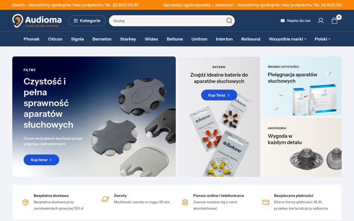 Screenshot of audioma.eu