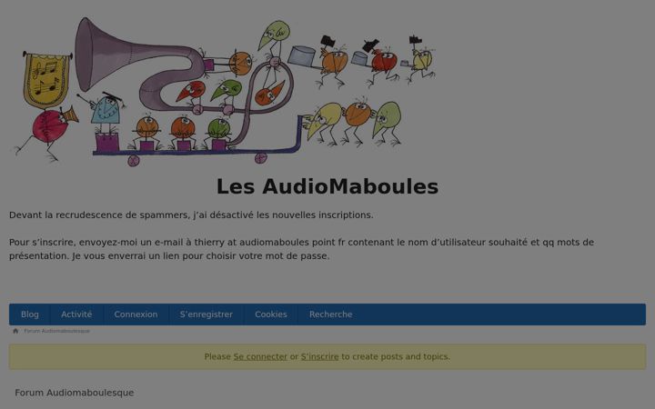 Screenshot of audiomaboules.fr
