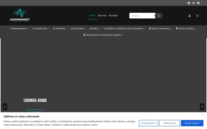 Snímek obrazovky audiomarket.sk