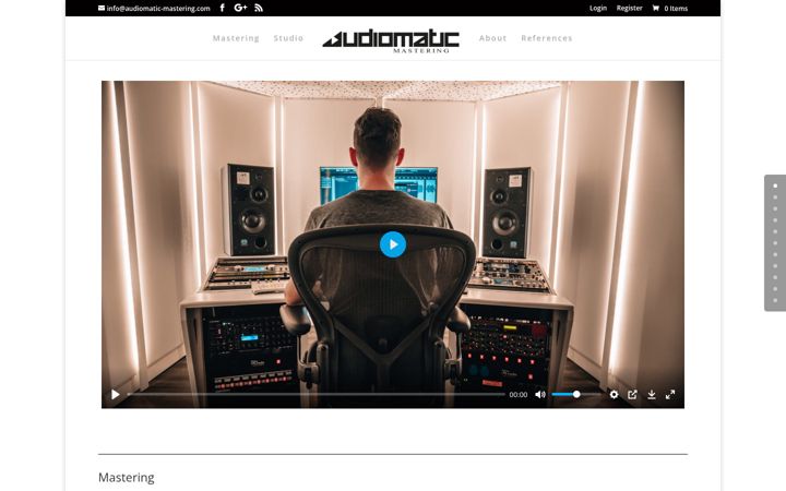 Képernyőkép: audiomatic-mastering.com