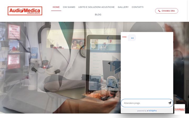 Screenshot ta' audiomedicavarese.it