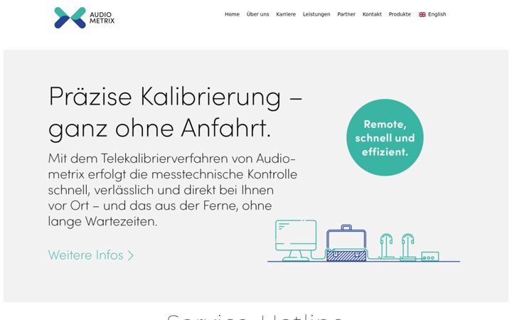 Screenshot ta' audiometrix.at