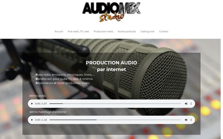 Screenshot of audiomix-nc.com