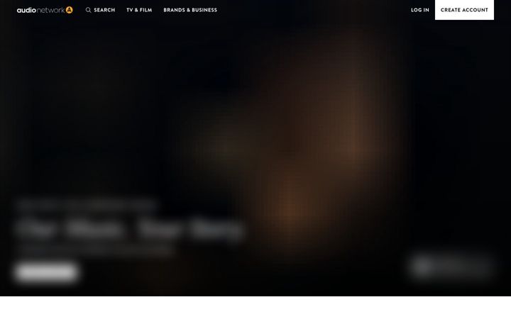 Screenshot of audionetwork.com