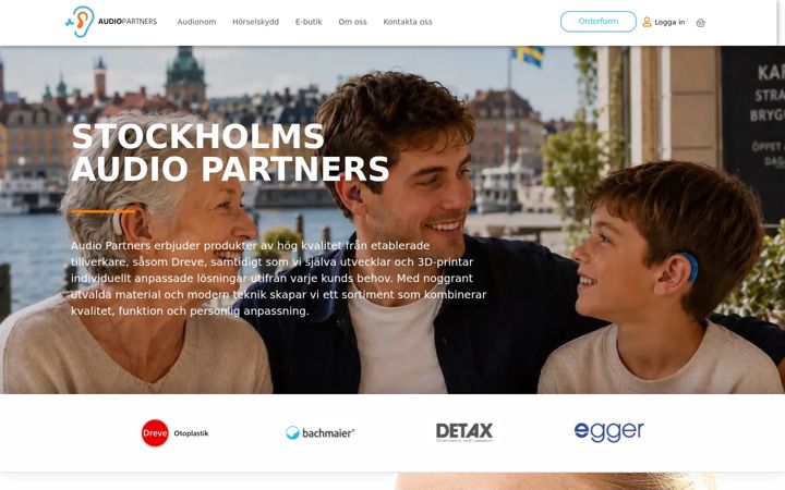 Screenshot ta' audiopartners.se