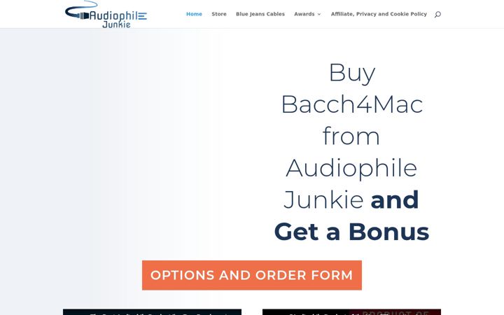 Screenshot of audiophilejunkie.com