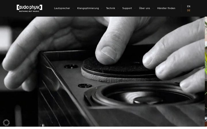 Screenshot of audiophysic.com