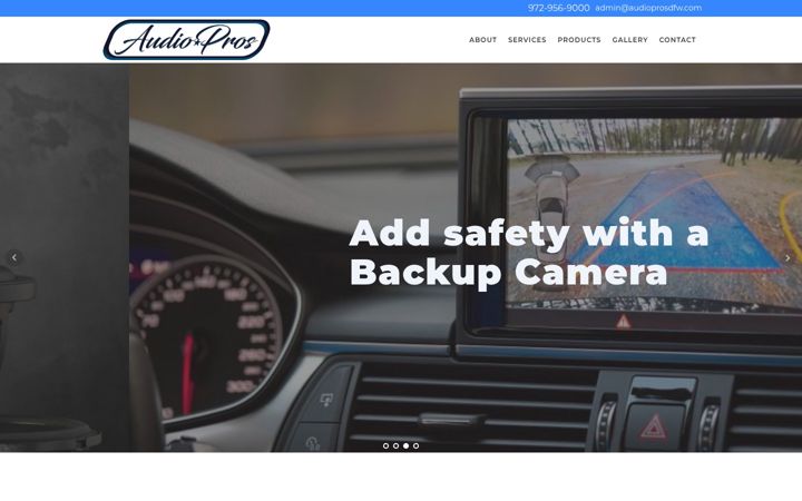 Screenshot of audioprosdfw.com