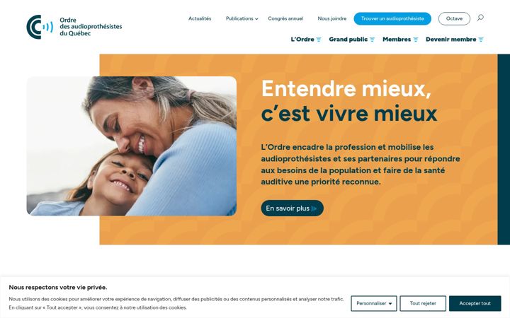 Screenshot of audioprothesistes.org