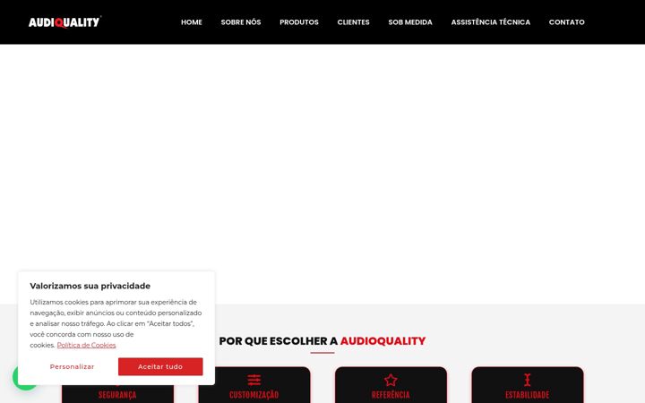 Zrzut ekranu audioquality.ind.br