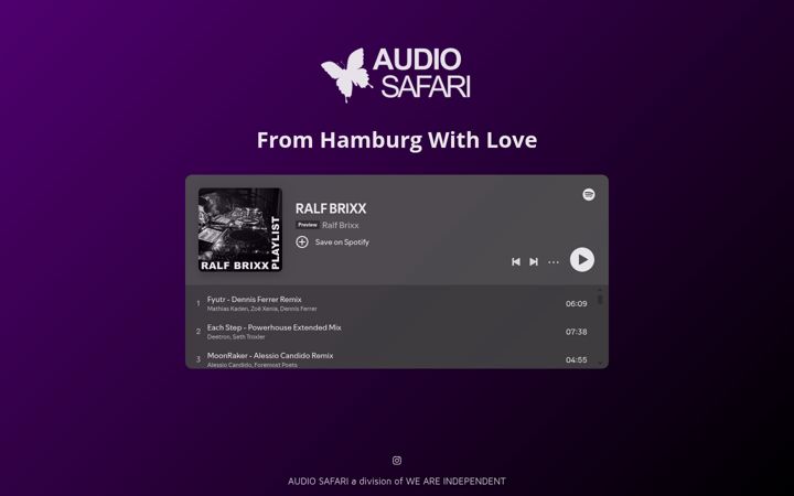 Zrzut ekranu audiosafari.eu
