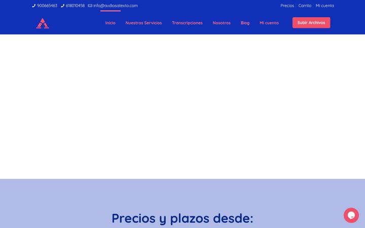 Screenshot of audiosatexto.com
