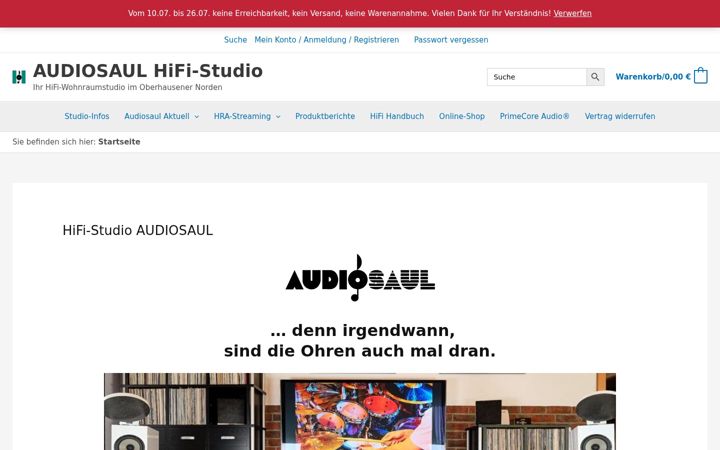Screenshot di audiosaul.de
