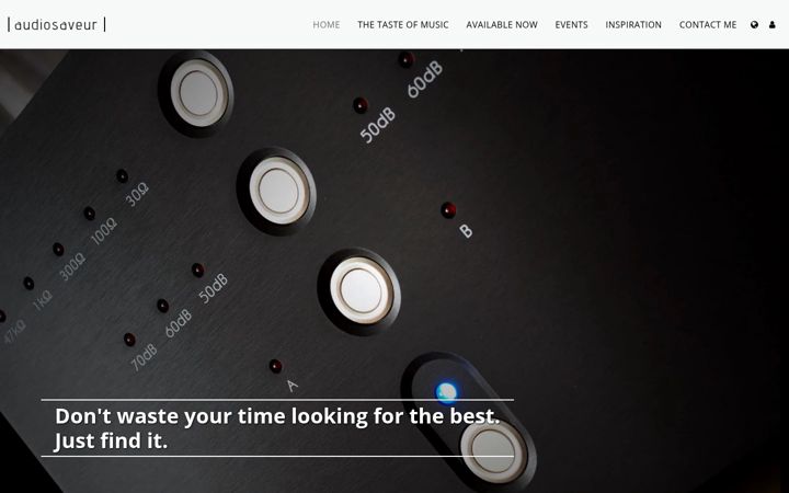 Screenshot of audiosaveur.com