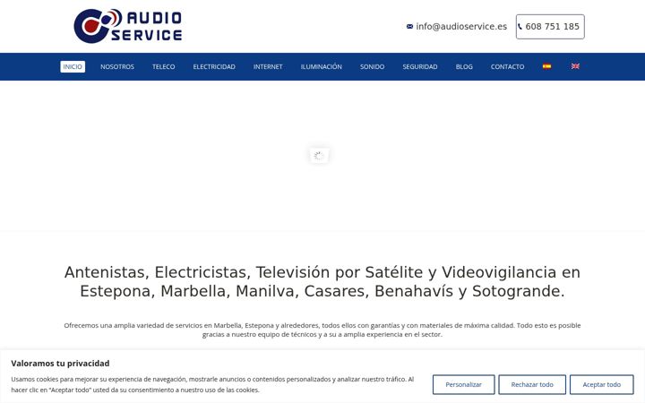 Screenshot of audioservice.es