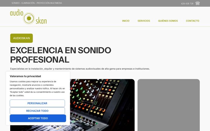 Screenshot of audioskan.com