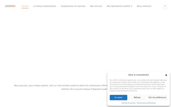 Zrzut ekranu audiosolution-roannais.fr