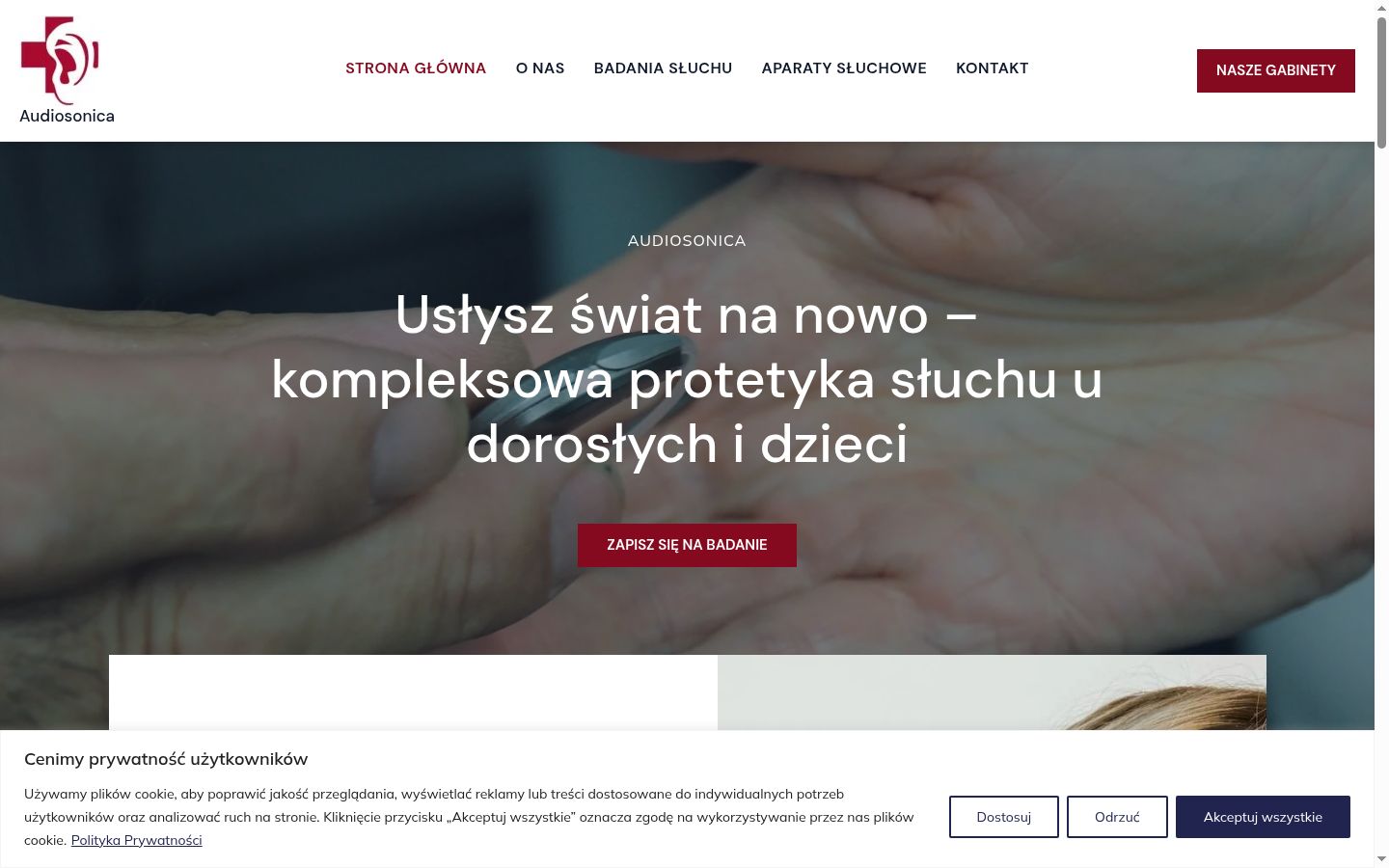 Snimka zaslona bannera za privolu prikazanog prije bilo kakve interakcije