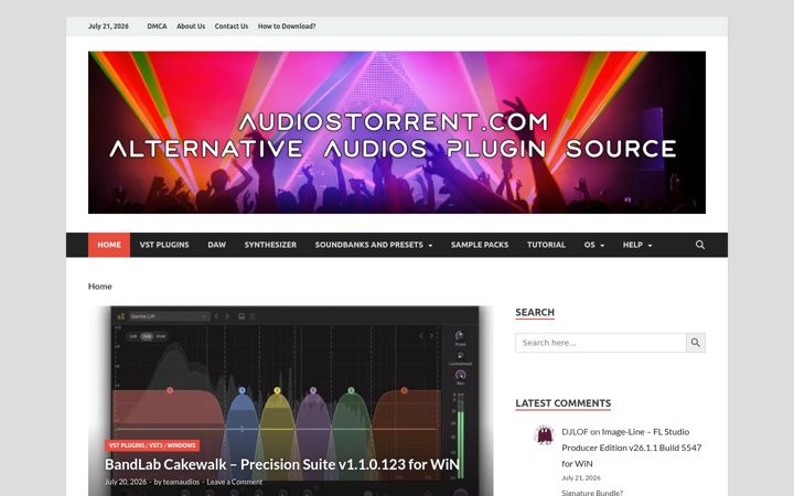 Screenshot of audiostorrent.com